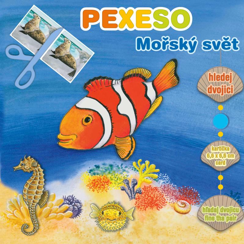 Pexeso v zošite Morský svet s maxi kartičkami