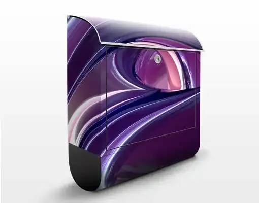 Poštová schránka Kruhy vo fialovej farbe