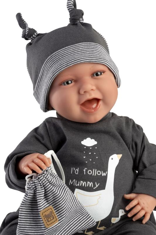 Llorens 74107 NEW BORN - realistická bábika bábätko so zvukmi a mäkkým látkovým telom - 42 cm