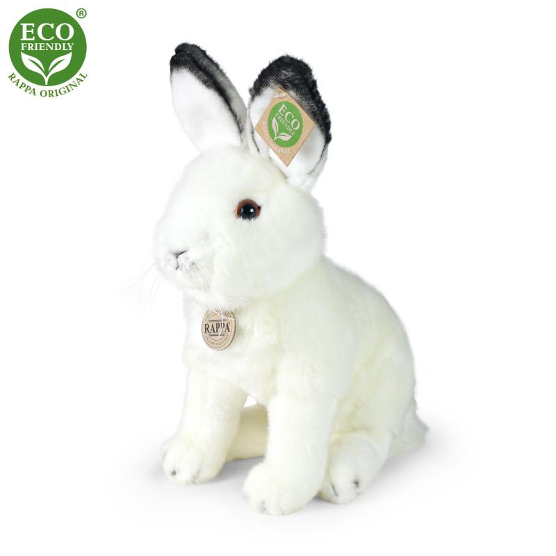 Plyšový zajac polárny sediaci 30 cm ECO-FRIENDLY