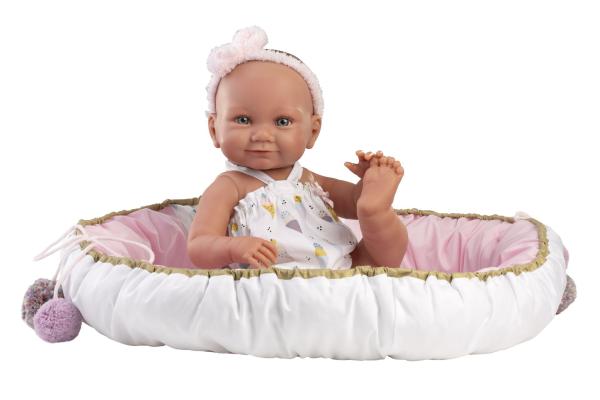 Llorens 73806 NEW BORN HOLČIČKA - realistická bábika bábätko s celovinylovým telom - 40 cm