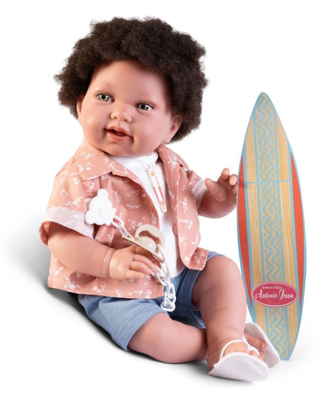 Antonio Juan 33361 PIPO HAIR - realistická bábika bábätko s mäkkým látkovým telom - 42 cm