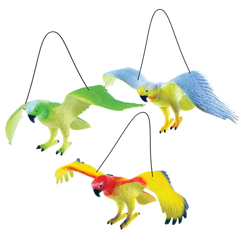 Papagáje so zvukom 4 druhy 12 x 30 cm