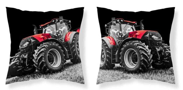 DETEXPOL Obliečka na vankúšik Traktor red micro Polyester, 40/40 cm
