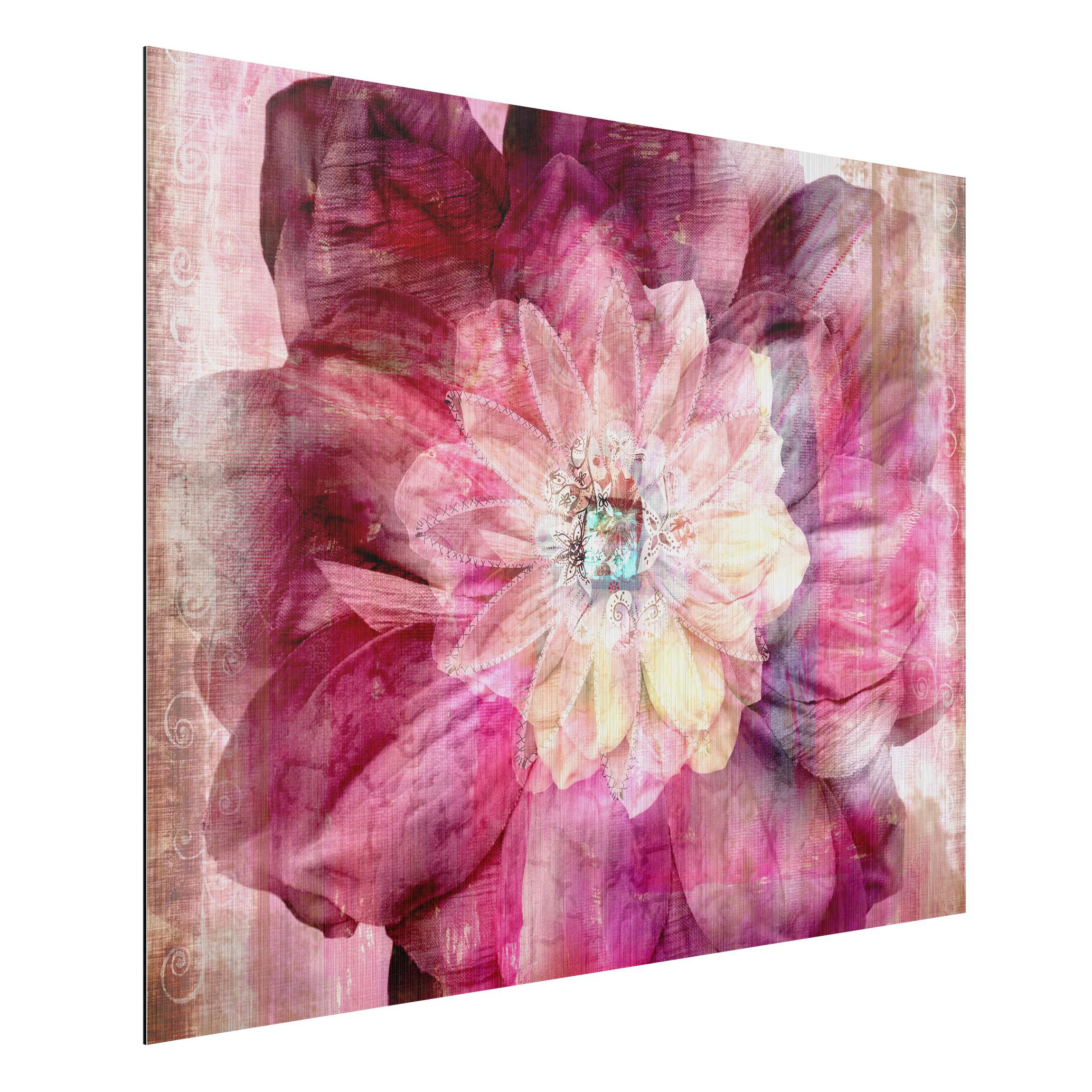 Obraz na hliníkovej doske Ružový kvet