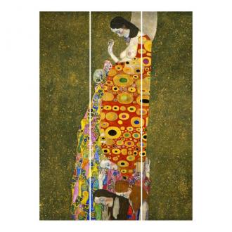 Súprava posuvnej záclony - Gustav Klimt - Nádej -3 panely