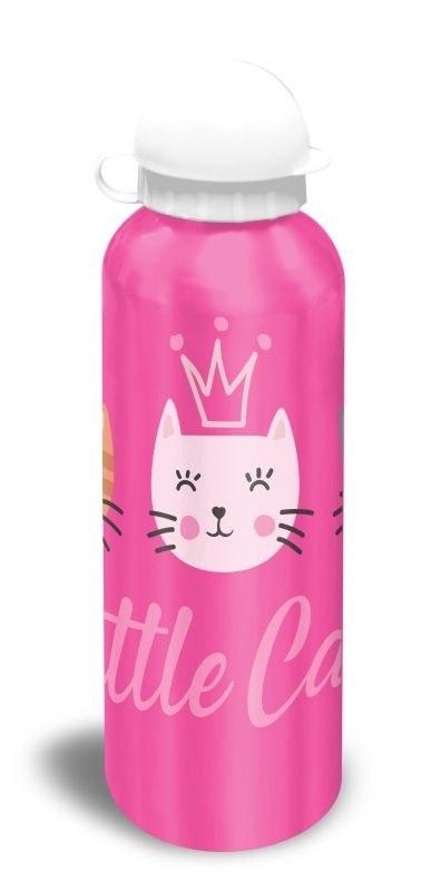 EUROSWAN -  EUROSWAN ALU fľaša Mačičky ružová  Hliník, Plast, 500 ml
