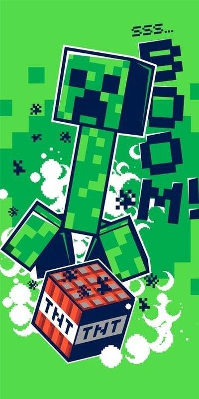 JERRY FABRICS -  JERRY FABRICS Osuška Minecraft Boom  Bavlna - Froté, 70/140 cm
