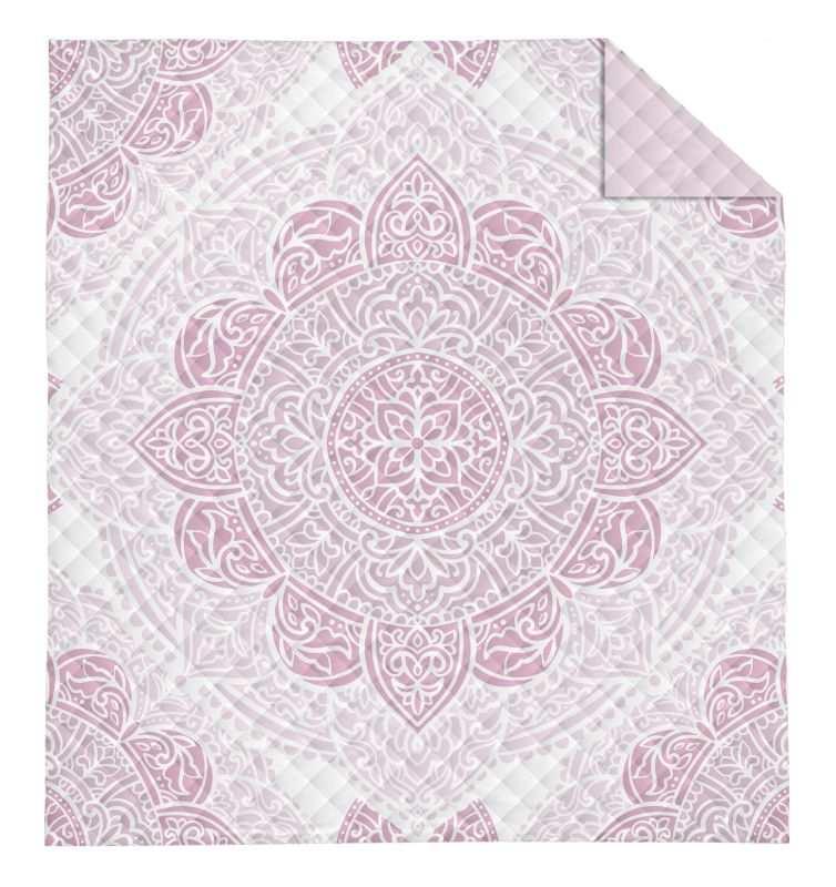 DETEXPOL -  DETEXPOL Prehoz na posteľ Mandala rosé  Polyester, 220/240 cm