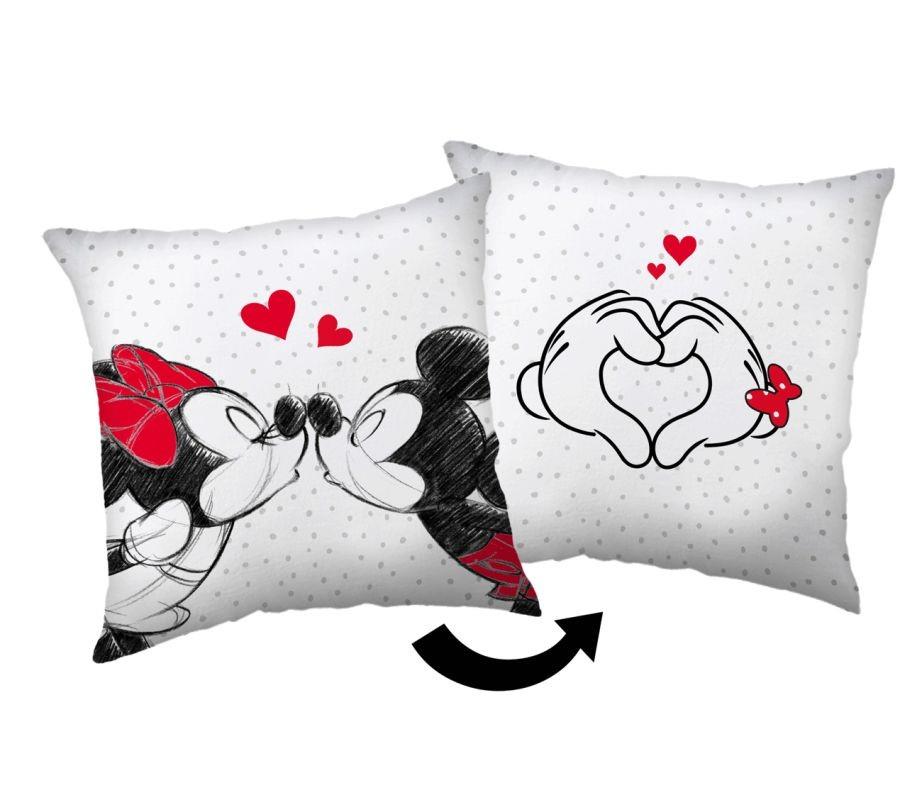 JERRY FABRICS -  JERRY FABRICS Vankúšik Mickey and Minnie Love 05 Polyester, 40/40 cm