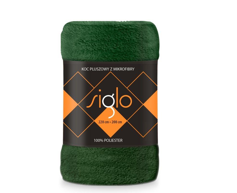 FARO -  FARO Deka mikroplyš super soft fľaškovo zelená  Polyester, 220/200 cm