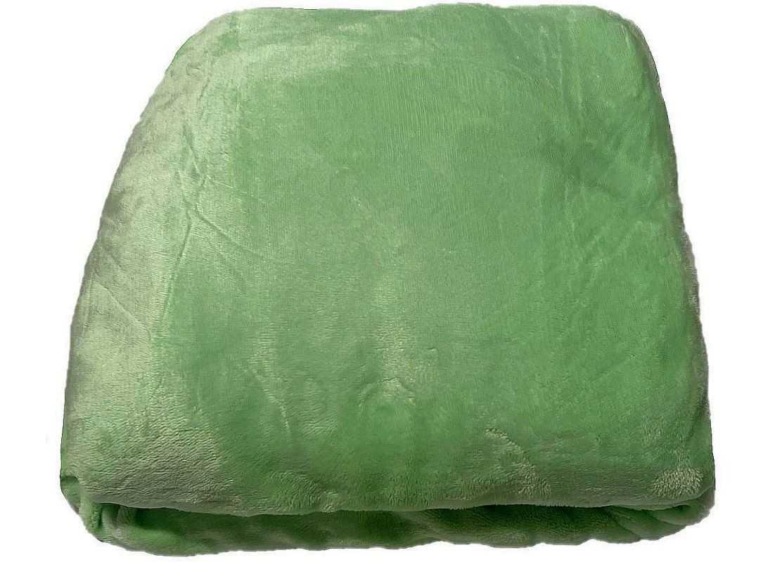 JERRY FABRICS -  JERRY FABRICS Plachta mikroplyš pastelovo zelená  Polyester, 180/200 cm