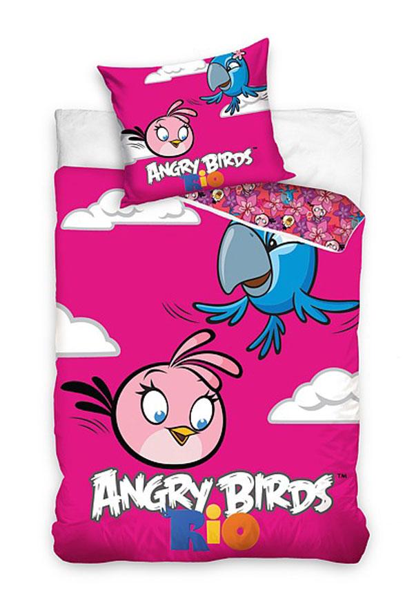 CARBOTEX -  Obliečky Angry Birds Rio Stella a Perla 140/200