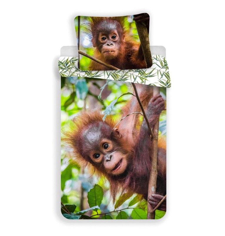 JERRY FABRICS -  JERRY FABRICS Obliečky Orangután 02 Bavlna, 140/200, 70/90 cm