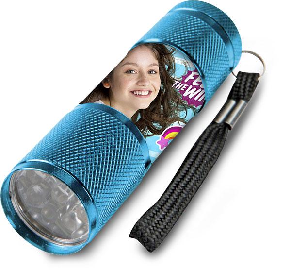 EUROSWAN -  Detská hliníková LED baterka Soy Luna azúrová