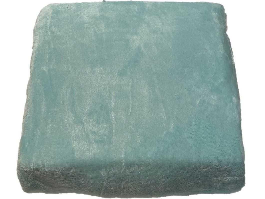 JERRY FABRICS -  JERRY FABRICS Plachta mikroplyš mätovo modrá  Polyester, 90/200 cm