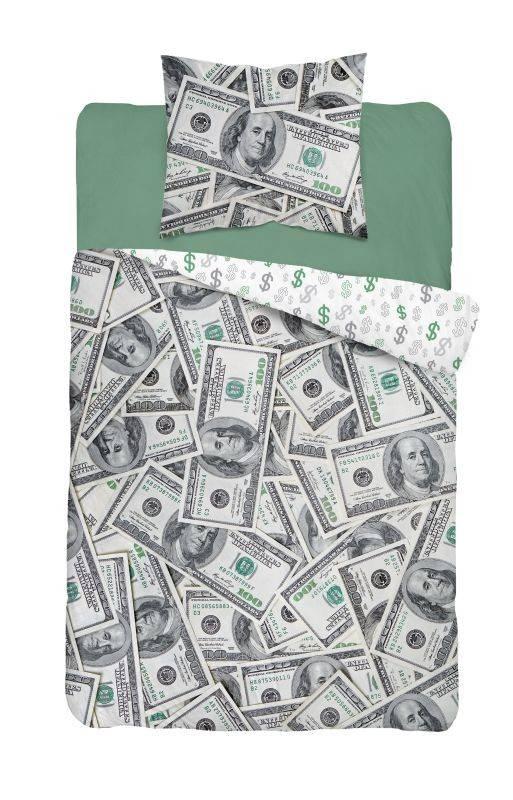 DETEXPOL -  DETEXPOL Obliečky Money  Bavlna, 140/200, 70/80 cm