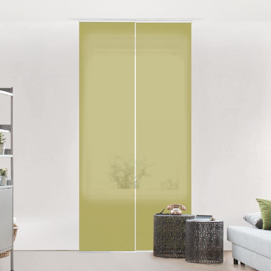 Súprava posuvnej záclony - Lime Green Bamboo - 2 panely