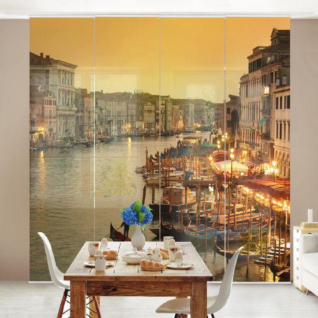 Súprava posuvnej záclony - Veľký kanál Benátok - 4 panely