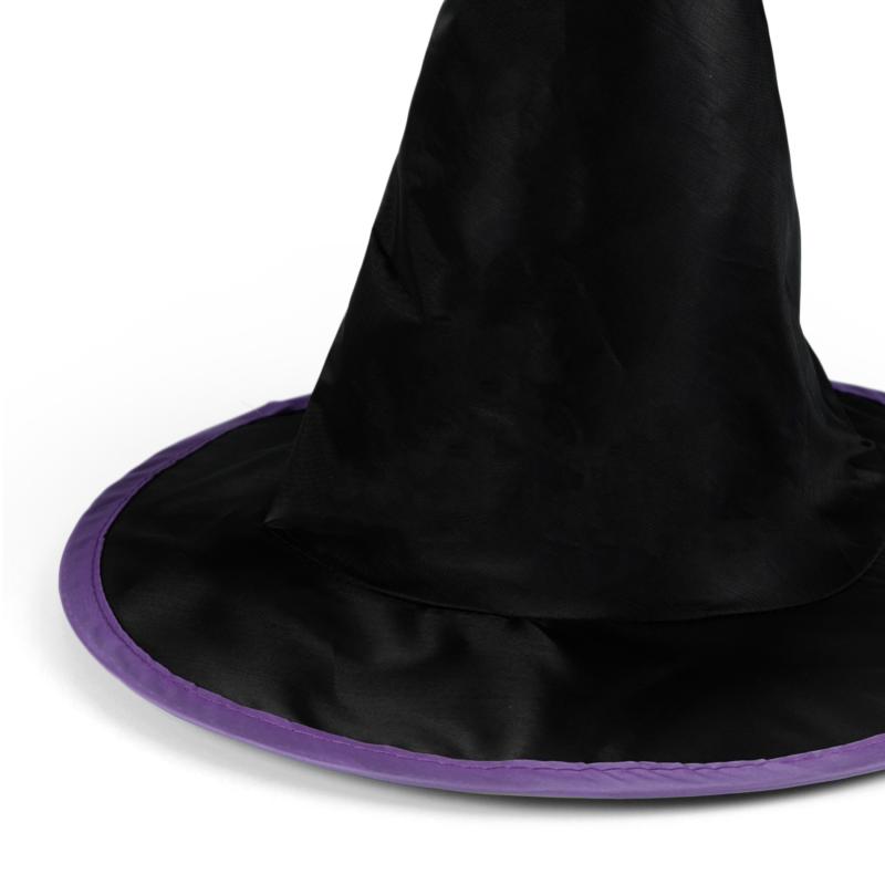 Detský klobúk čierno-fialový čarodejnice/Halloween