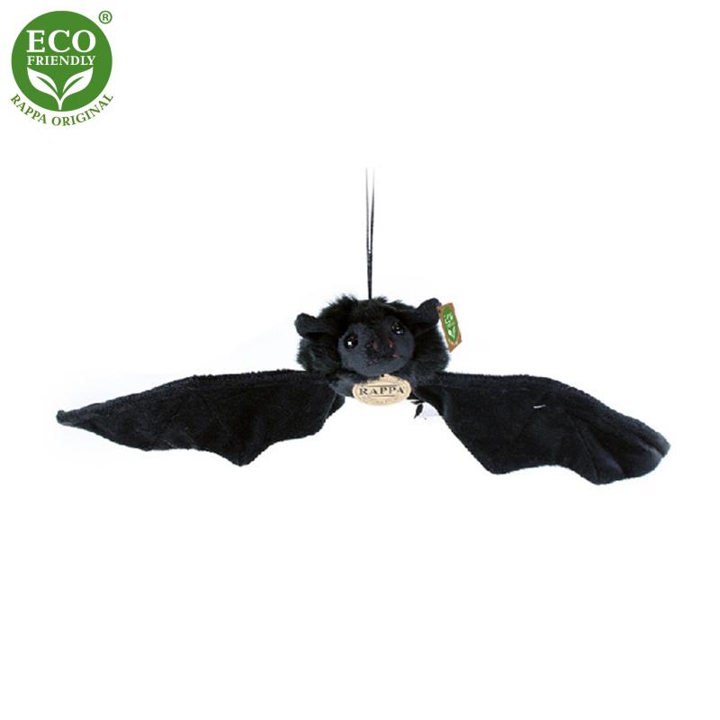 Plyšový netopier čierny 16 cm ECO-FRIENDLY