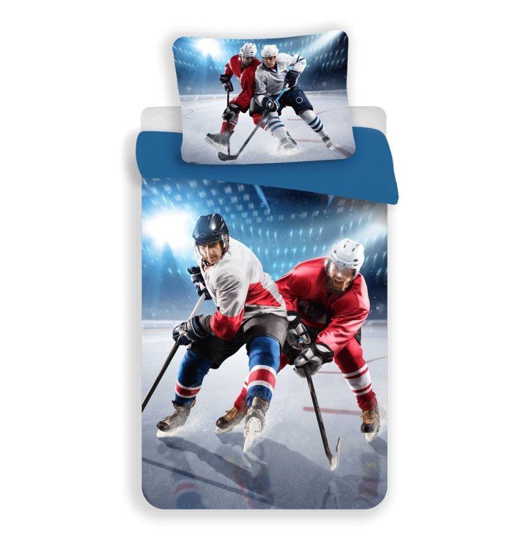 JERRY FABRICS 3D Obliečky Lední Hokej micro Polyester - mikrovlákno, 140/200, 70/90 cm