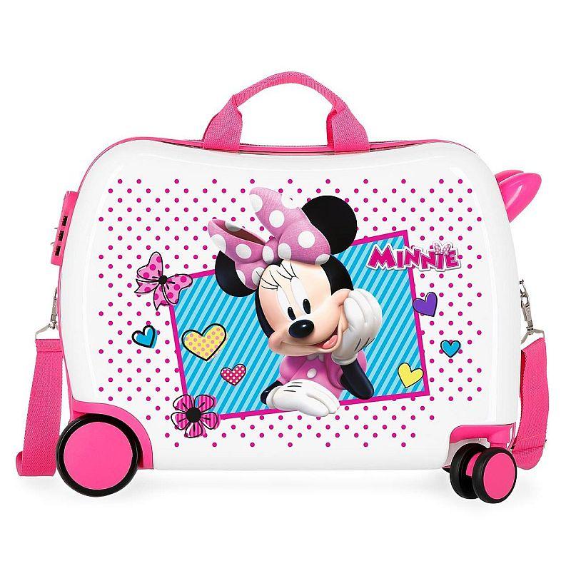 JOUMMABAGS Detský kufrík na kolieskach Minnie Joy MAXI ABS plast, 50x38x20 cm, objem 34 l