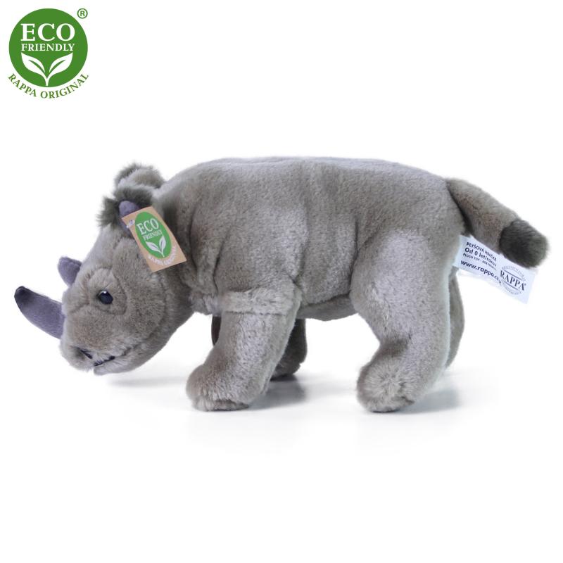 Plyšový nosorožec stojaci 23 cm ECO-FRIENDLY