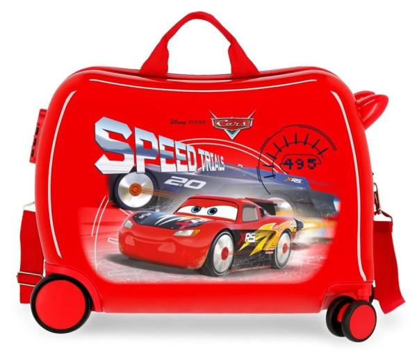 JOUMMABAGS Detský kufrík na kolieskach Cars Speed Trails MAXI ABS plast, 50x38x20 cm, objem 34 l