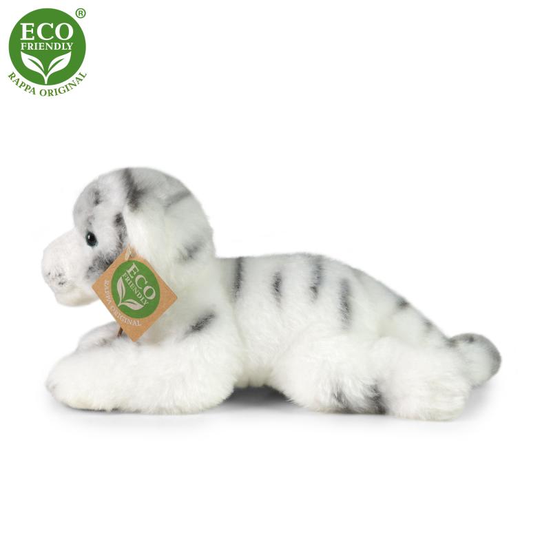 Plyšový tiger biely ležiaci 17 cm ECO-FRIENDLY