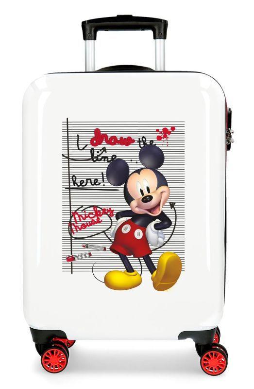 JOUMMABAGS Cestovný kufor ABS Mickey Draw the Line ABS plast, 55 cm