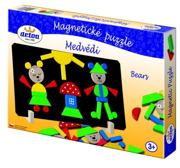 Puzzle magnetické - Medvede