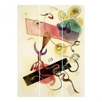 Súprava posuvnej záclony - Wassily Kandinsky - Taches Grise -3 panely
