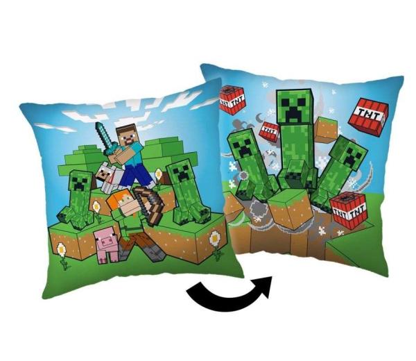 JERRY FABRICS Vankúšik Minecraft Creeper rush Polyester, 40/40 cm