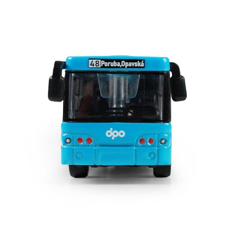 Kovový kĺbový autobus DPO Ostrava 18 cm