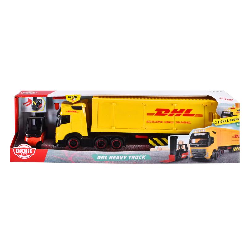 DHL Nákladné auto Volvo FH 16 s vysokozdvižným vozíkom 35 cm