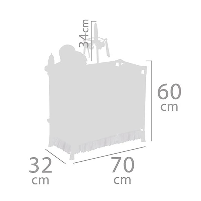 DeCuevas 53079 Skladacia postieľka pre bábiky s 5 funkčnými doplnkami KOALA 2024