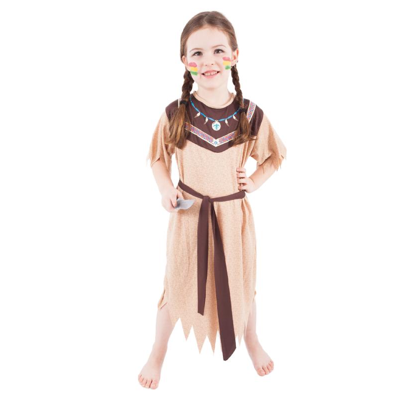 Detský kostým Indiánka s pásikom (S)