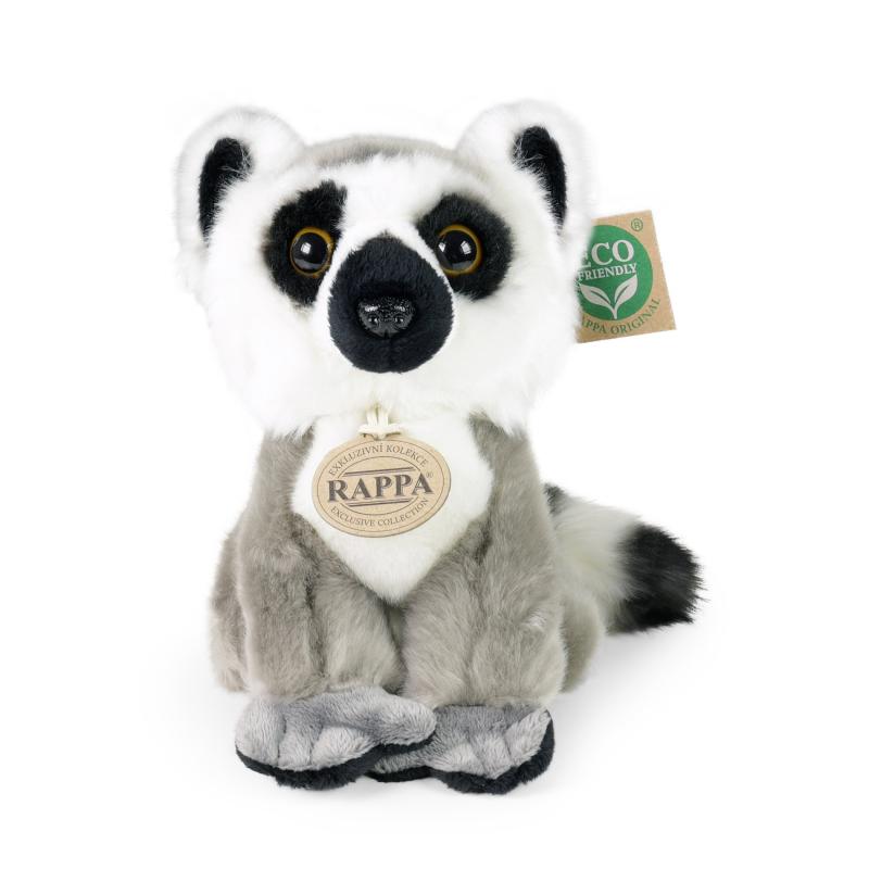 Plyšový lemur sediaci 18 cm ECO-FRIENDLY