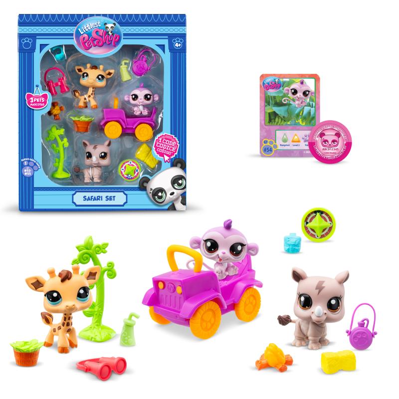 Littlest Pet Shop 3 figúrky Safari 2