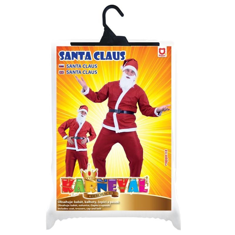 Kostým Santa Claus (bez fúzov) pre dospelých