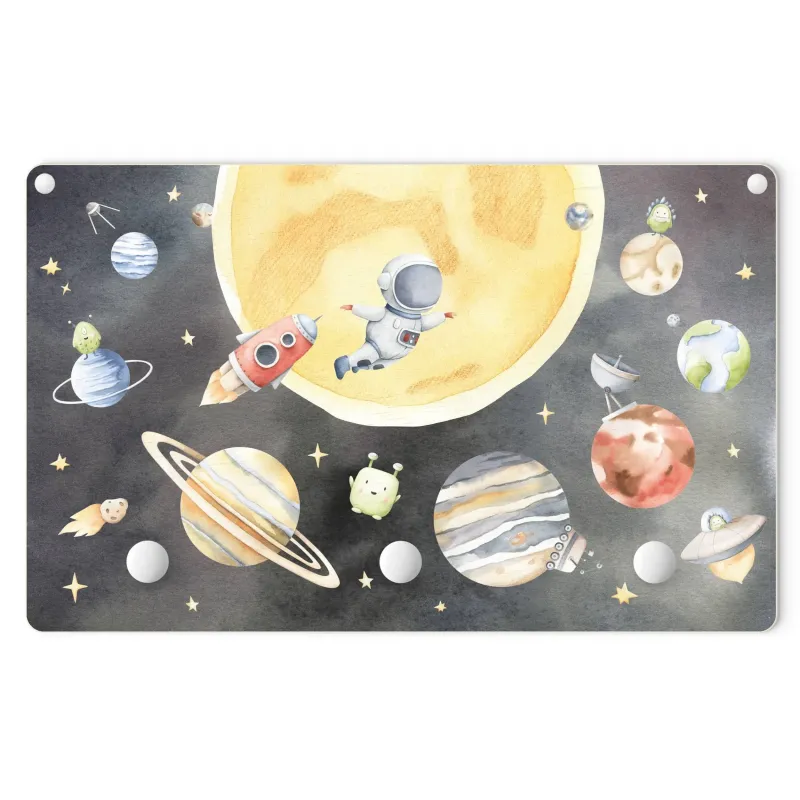 Vešiak na stenu Akvarel Naša planetárna sústava