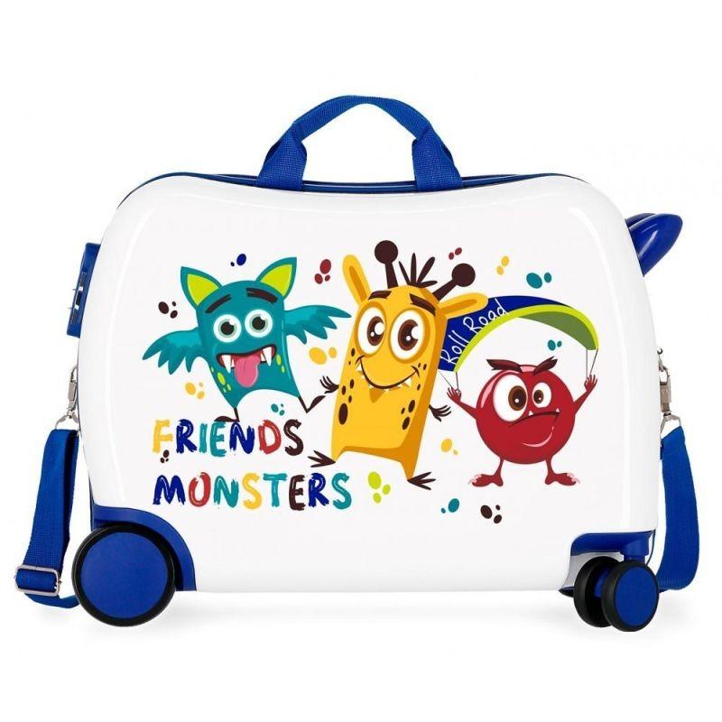 JOUMMABAGS Detský kufrík na kolieskach Roll Road Little Me Friends MAXI ABS plast, 50x38x20 cm, obje