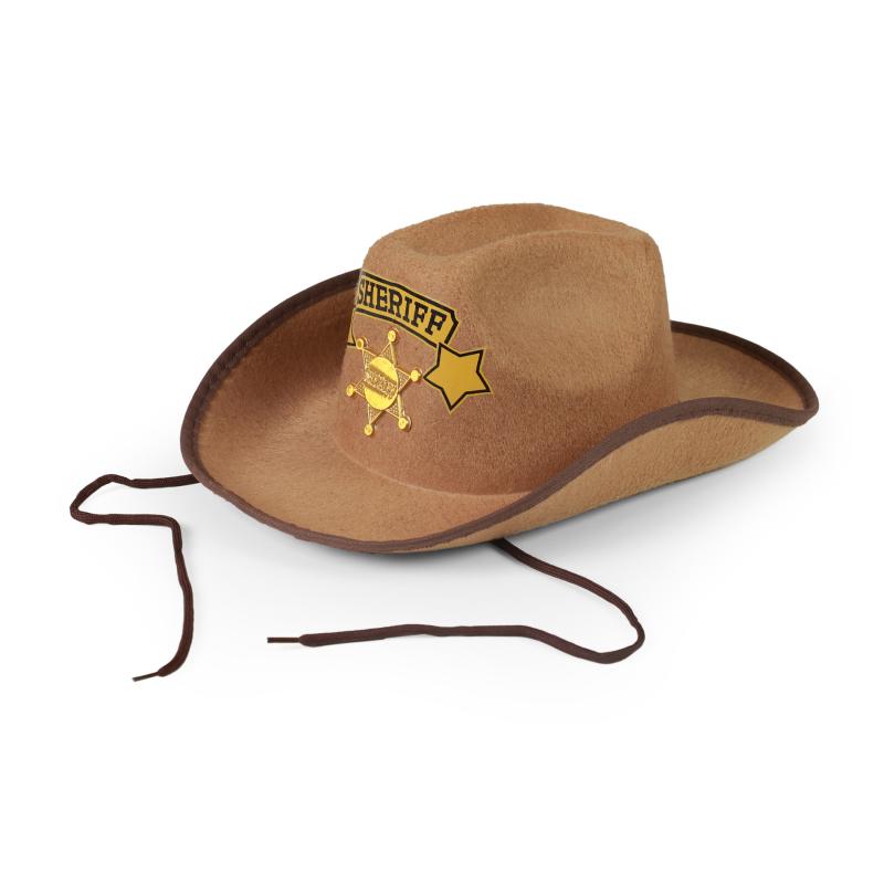 Detský klobúk hnedý šerif