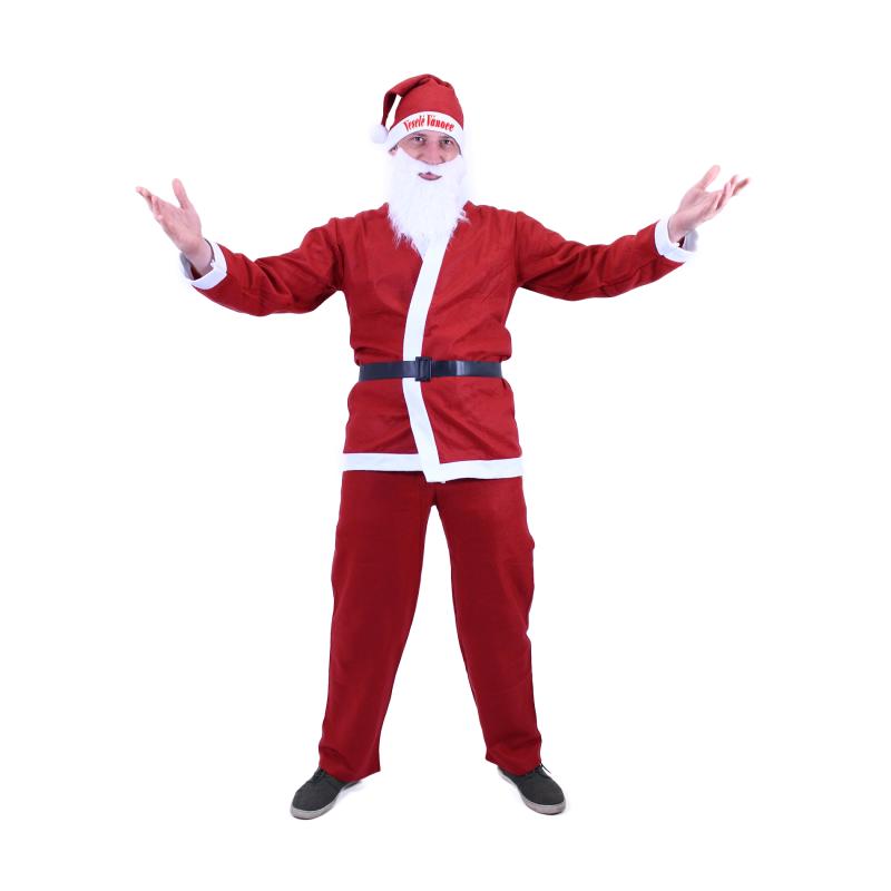 Kostým Santa Claus (bez fúzov) pre dospelých