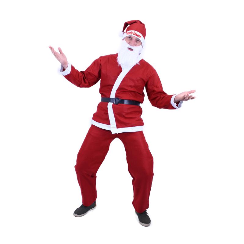 Kostým Santa Claus (bez fúzov) pre dospelých