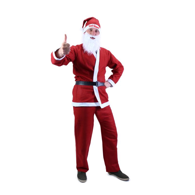 Kostým Santa Claus (bez fúzov) pre dospelých