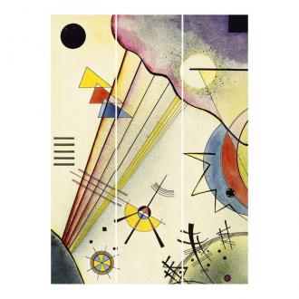 Súprava posuvnej záclony - Wassily Kandinsky - Rozlišovacie spojenie -3 panely