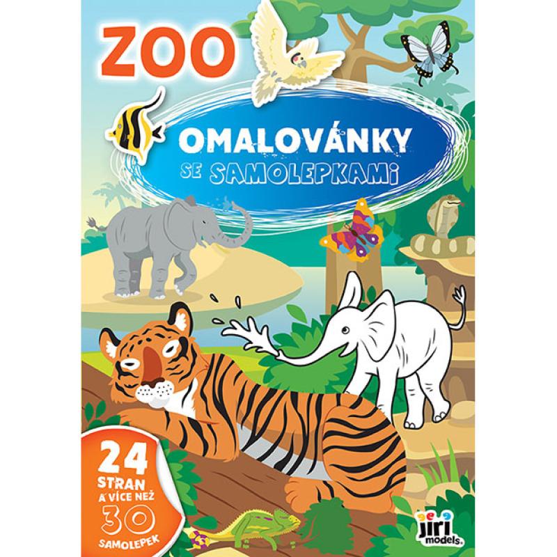 Omaľovánka A4 so samolepkami ZOO 1