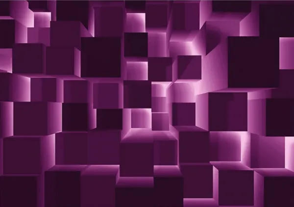 Tapeta Purple 3D cubes